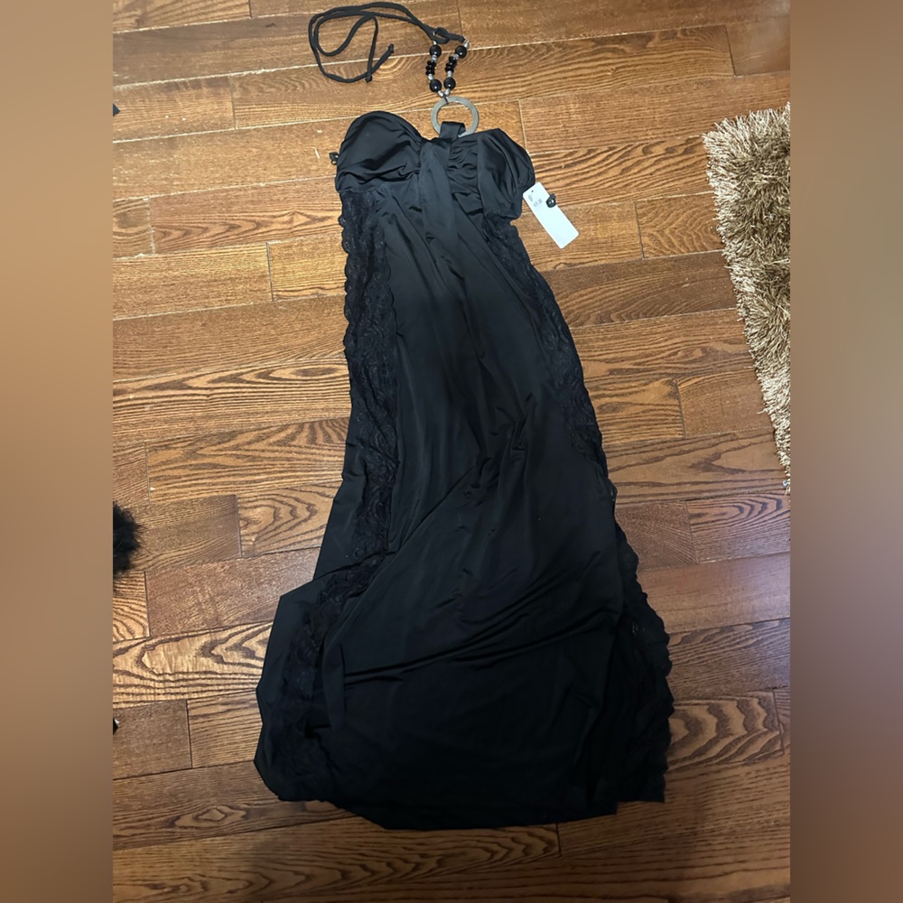 Shirley of Hollywood Black Strapless Gown